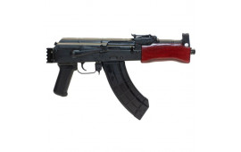 Century International Arms Mini Draco, Semi Auto AK Pistol, 7.75" Hammer Forged Barrel, 7.62x39, Russian Red, Rear 1913 Rail, 30rd Magazine - HG2137PR-N