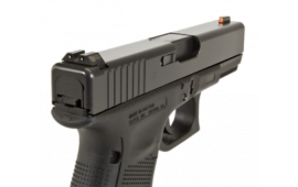 Night Fision GLK002014OGZ Night Sight Set Square Front/U-Notch Rear For Glock 20/21/29/30/31/32/36/40/41Green Tritium w/Orange Outline Black