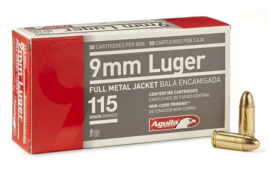 Aguila 1E097704 Target & Range 9mm Luger 115 gr Full Metal Jacket (FMJ) - 50rd Box