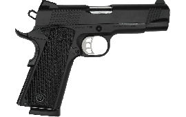 Tisas 1911 Carry B45 .45 ACP Semi-Auto Pistol, 4.25" Barrel, 8+1 Novak Style Sight, Skeletonized Trigger, Enhanced Features - Black Cerakote