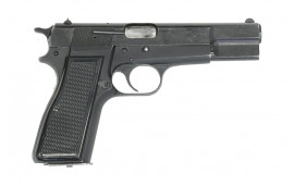 FN Herstal Belgian Browning Hi-Power Semi-Auto 9mm Pistol, Black, 1-13 Rd Mag, Used - NRA Surplus Various Finishes & Conditions HG5975/78