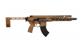 Sig Sauer SPEAR LT, Semi-Automatic Pistol, 7.62x39, 11.5" Barrel, 28rd Magazine, Coyote, w/ Folding Brace - PMCX-762R-11B-LT-PCB
