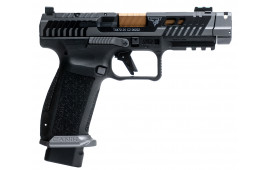 Canik TTI Combat Smoke 9mm 4.6" Bronze Bbl, 21rd Semi-Auto Pistol, Fluted, Compensated, Two-Tone Black/Smoke, Designed W / Taran Tactical Innovations 