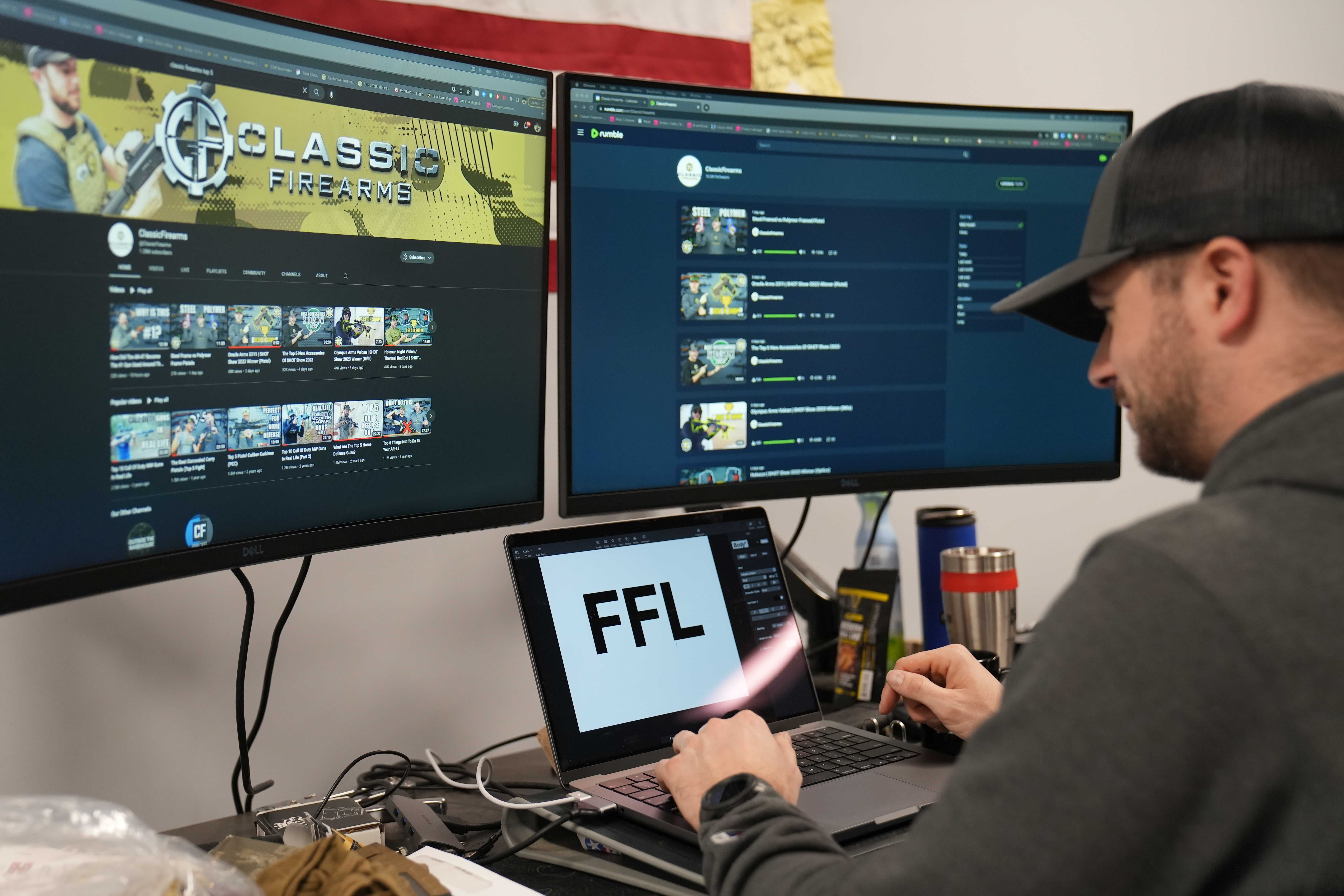 Clint selecting his FFL from the database