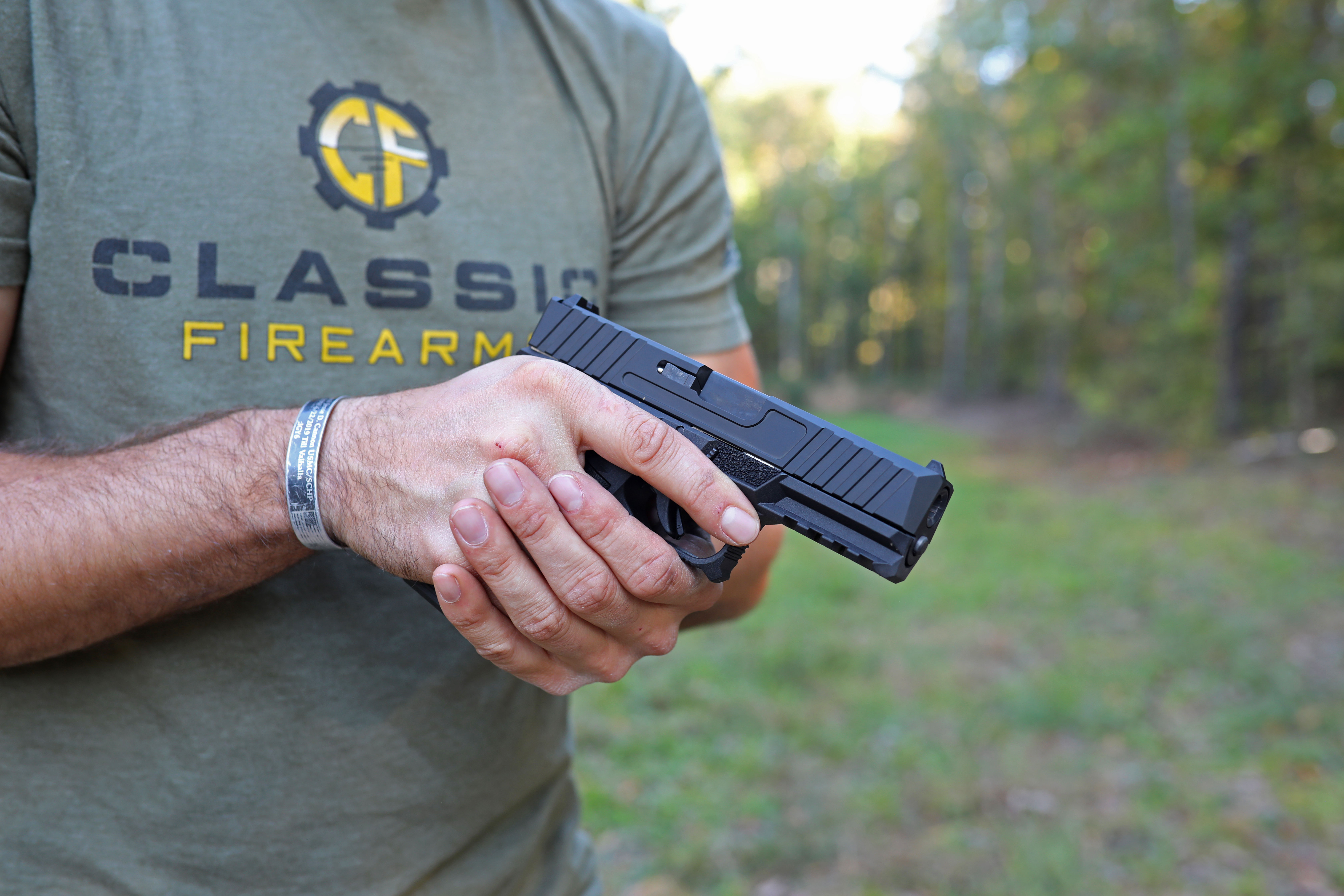 Clint Holds The Kiger 9c At A Low Ready