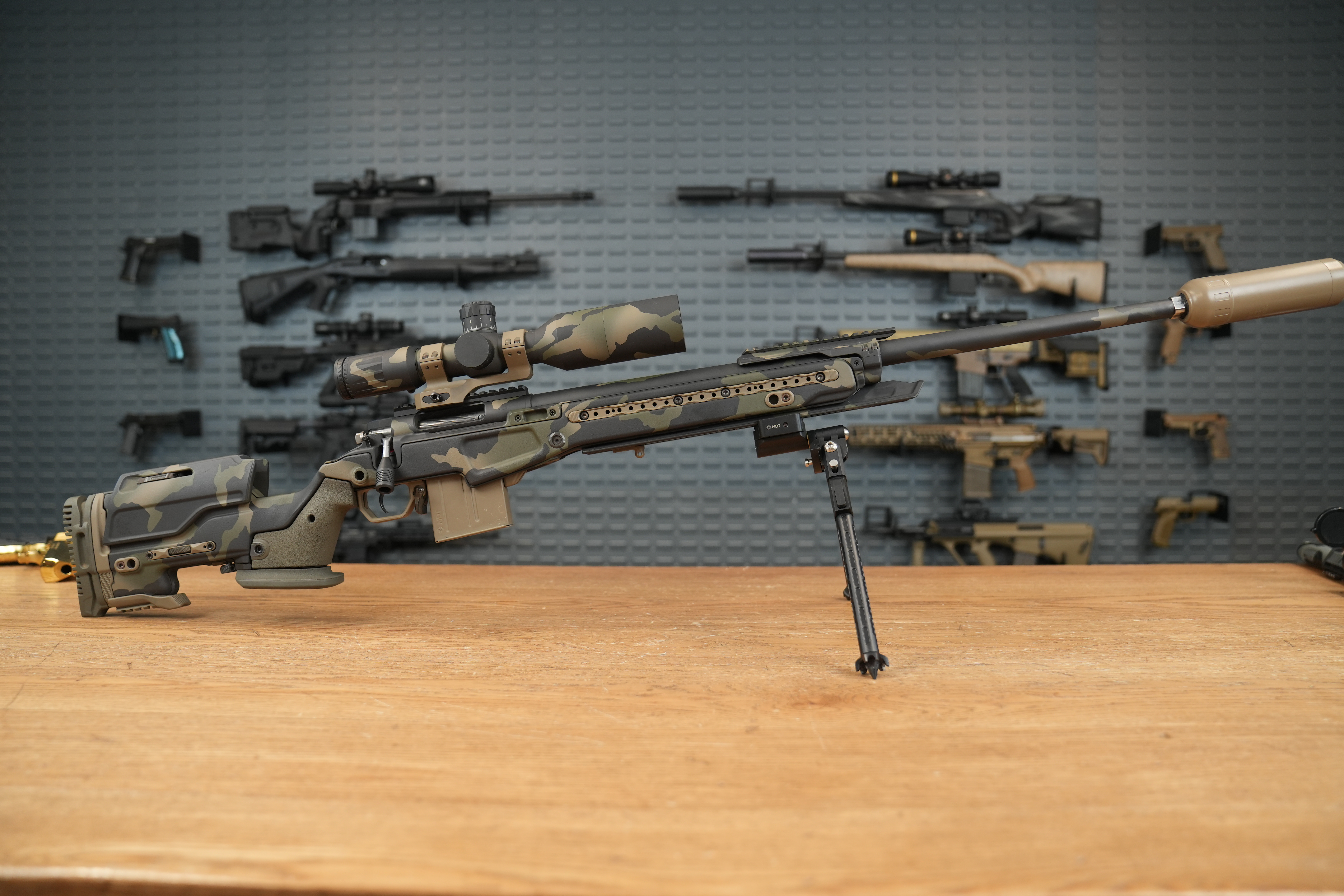 Full View Of The U.S. Arms Co Azrael PRS with Bipod