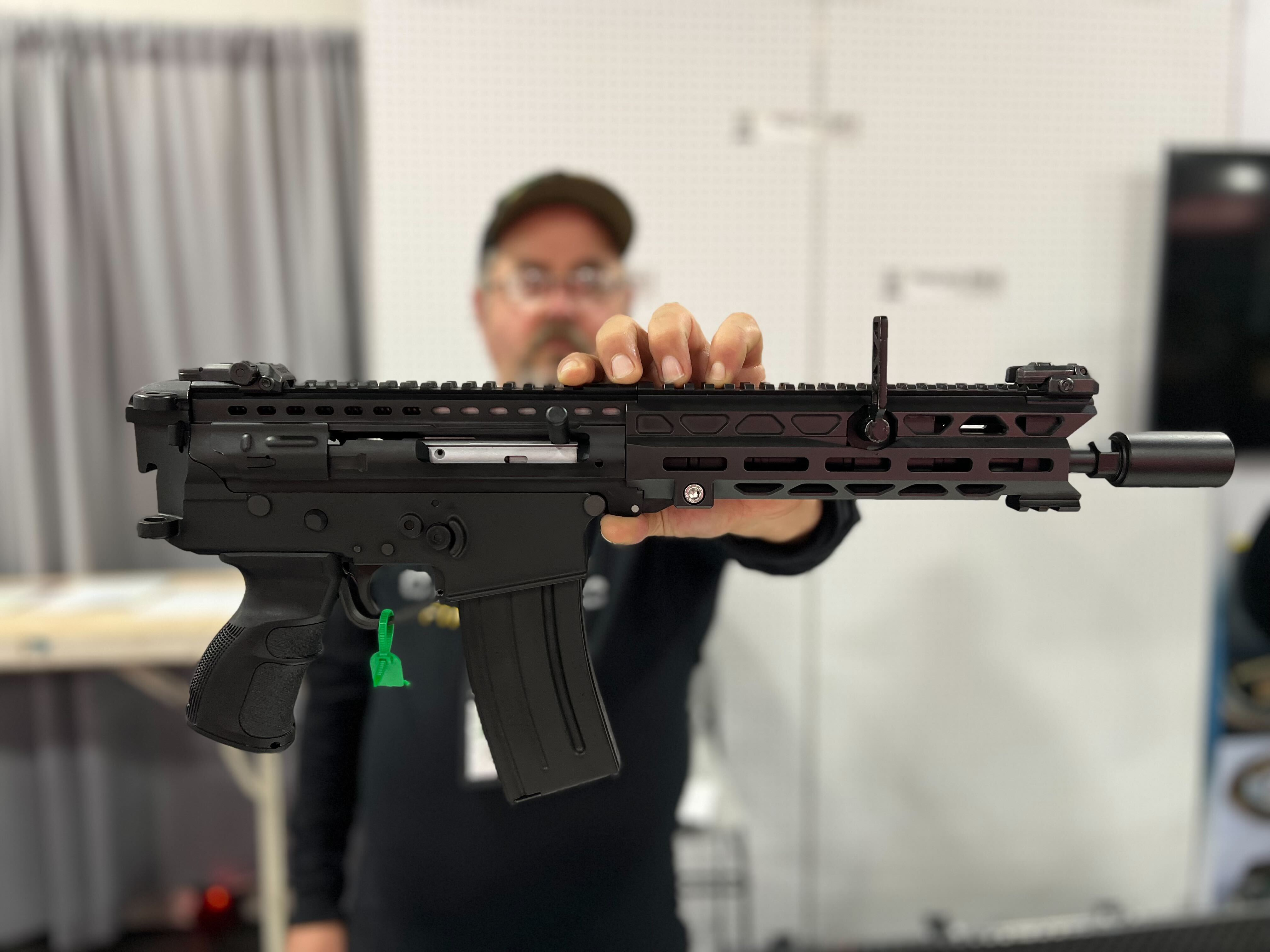 Matt holds the Pindad SS Amphibious