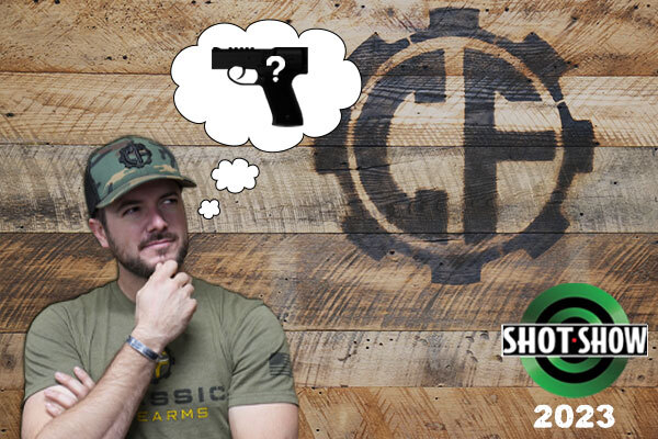 Clint with a thought bubble with predictions for Shot Show 2023